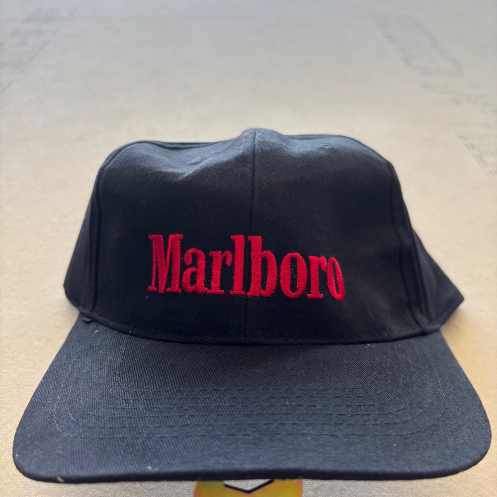 Vintage 90s NEW Black Marlboro Hat